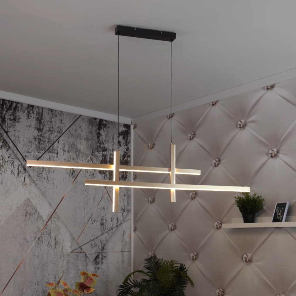 Lampa suspendată minimalistă cu LED-uri, culoare aurie - Severine Rábalux 72366