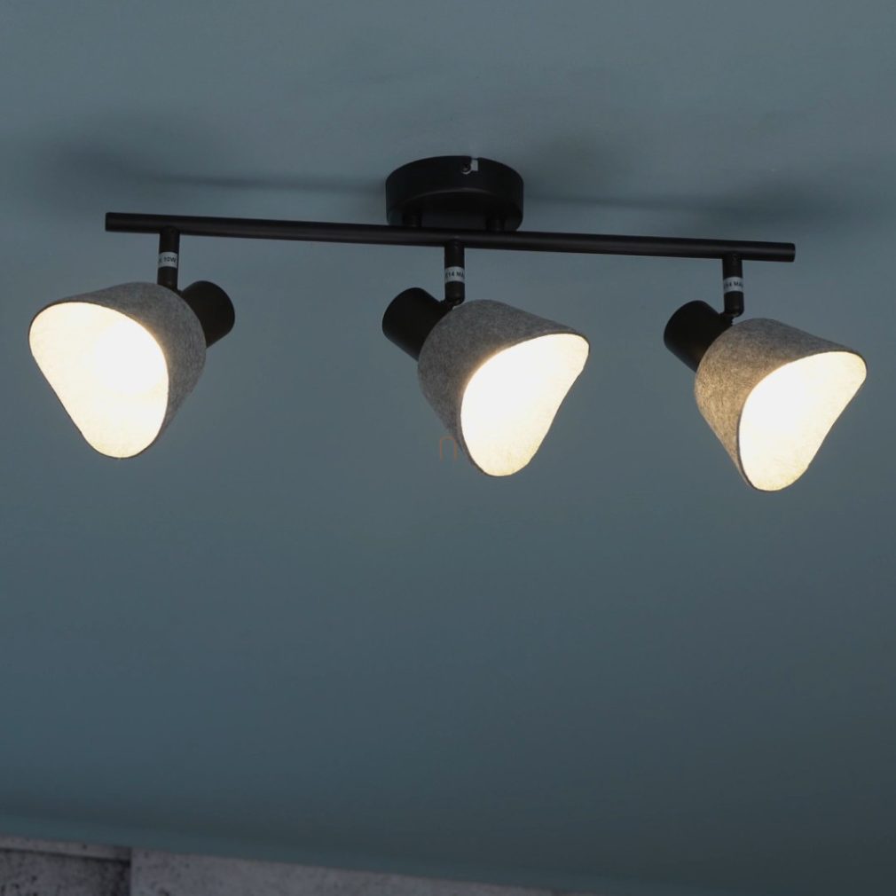 Lampa cu spot din pâslă cu 3 socluri - Farelia Rábalux 73007