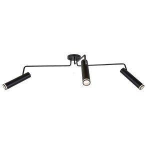   Lampă spot Karos cu 3 socluri, negru - Senobia Rábalux 73039