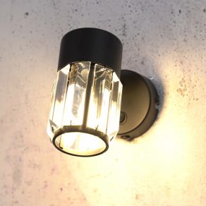   Spot de perete cu abajur din cristal prismatic - Venaro Rábalux 73059