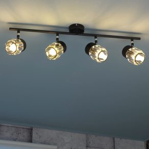   Lampă spot Karos cu abajur din cristal prismatic, 4 socluri - Venaro Rábalux 73062