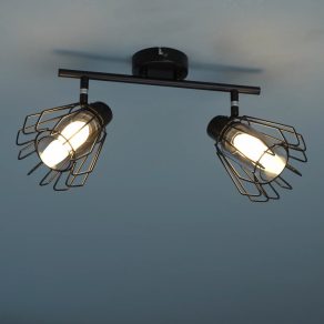   Lampă spot Karos cu 2 socluri, grilaj - Emerencia Rábalux 73068