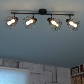   Lampă spot Karos cu 4 socluri, grilaj - Emerencia Rábalux 73070