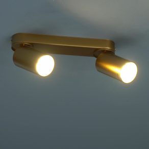   Lampă spot în culoarea auriu cu 2 socluri - Mirina Rábalux 73076