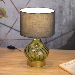 Lampă de masă din sticlă, verde - Pirelo Rábalux 74033