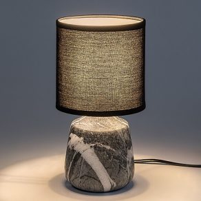   Lampă de masă cu efect de marmură, 24 cm - Nalisa Rábalux 74066 cu soclu 1xE14