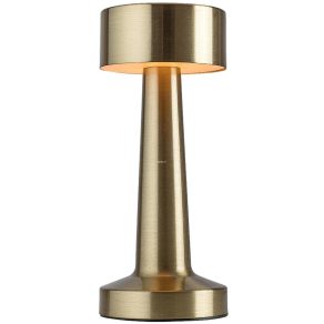   Lampă LED reîncărcabilă de birou, culoare auriu, 21 cm - Senan Rábalux 74207, comutator tactil, 3,7 V, 1200 mAh, 3000-4000-6000 K, 40 lm, 2,7 W, 5 V