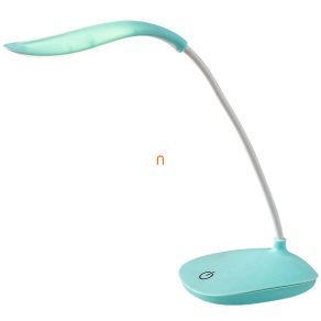   Lampă LED reglabilă pentru birou cu comutator tactil, albastră, 27 cm - Bedi Rábalux 74235, micro USB, 4000 K, 165 lm, 2 W, 5 V