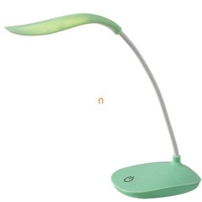   Lampă LED reglabilă pentru birou cu comutator tactil, verde 27 cm - Bedi Rábalux 74237, micro USB, 4000 K, 165 lm, 2 W, 5 V