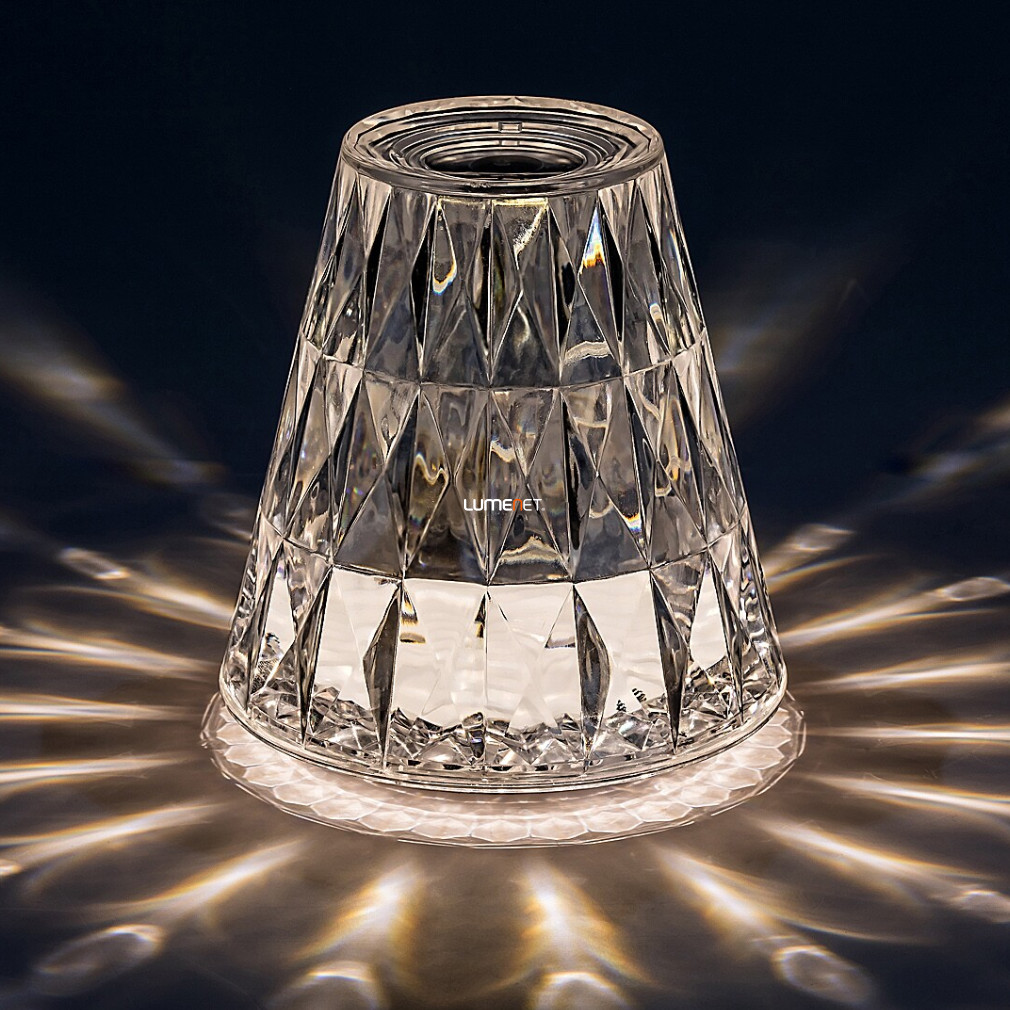 Lampă decorativă de masă - efect de cristal lustruit (Siggy)