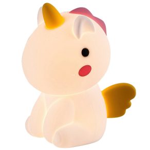   Lampa LED Unicorn pentru dormitorul copiilor, portabilă - Unicoo Rábalux 76020, luminozitate reglabilă, 3,7 V 1200 mAh, 3000 K, 30 lm, 0,45 W, 5 V