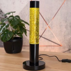   Lampă cu lavă strălucitoare, aurie, 39 cm - Lavastic Rábalux 76029