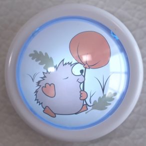   Lumină de veghe cu buton pentru camera copiilor, arici - Hedgy Rábalux 76072