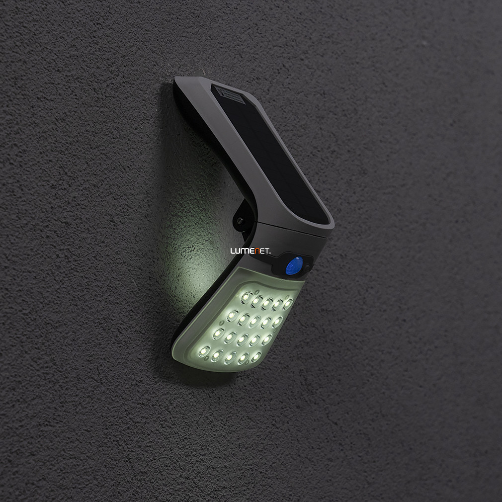 Lampă LED de exterior cu panou solar reglabil, cu senzor de mișcare - Rogova Rábalux 77022
