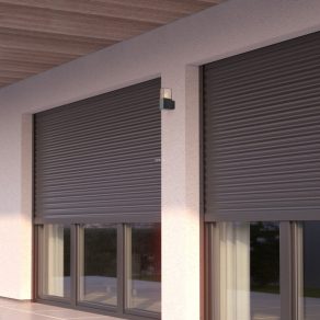   Aplică de exterior cu abajur cub de culoare fumurie - Loanda Rábalux 77080