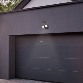   Lampă LED cu senzor de mișcare, alimentată cu energie solară, montată pe perete, reglabilă - Leszno Rábalux 77091