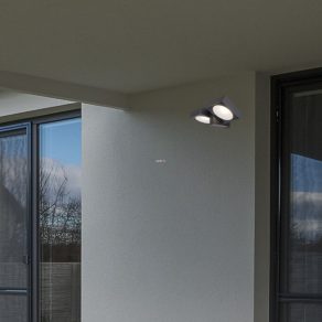   Lampă LED reglabilă pentru exterior, montată pe perete, cu două capete - Telde Rábalux 77101
