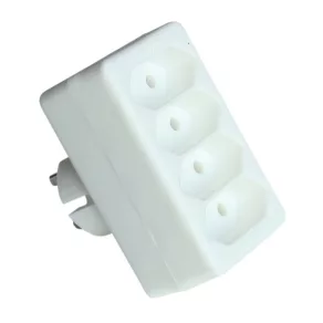   Conector adaptor Tracon cu mai multe locuri 4×EURO, max. 2,5 A TN4