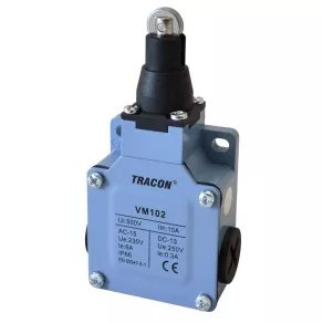   Comutator de poziție, cu role, carcasă metalică, comutator 2P, 3 A/250 V, IP65 VM102 Tracon