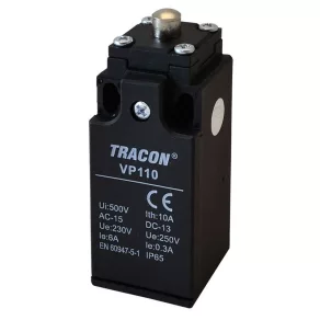   Comutator de poziție, cu opritor conic, comutator 2P 6 A/250 V, IP65 VP110 Tracon