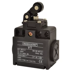   Comutator de poziție, cu manetă și rolă, 1×NO + 1×NC, 6 A, IP65, VT121, Tracon