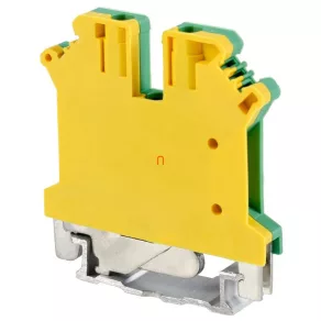   Conector industrial de serie cu protecție, cu șurub, pentru șină, verde/galben, 0,2–2,5 mm², 32 A, TSKA2.5JD Tracon