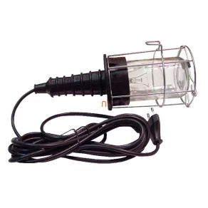   Lampă de montare Tracon, cu ramă metalică și abajur din sticlă, 60 W, 5 m, 2×0,75 mm² STL-03