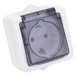   Priză de racordare pentru montare pe perete, cu contact de protecție lateral, 16 A, IP44 TR-PH01 Tracon
