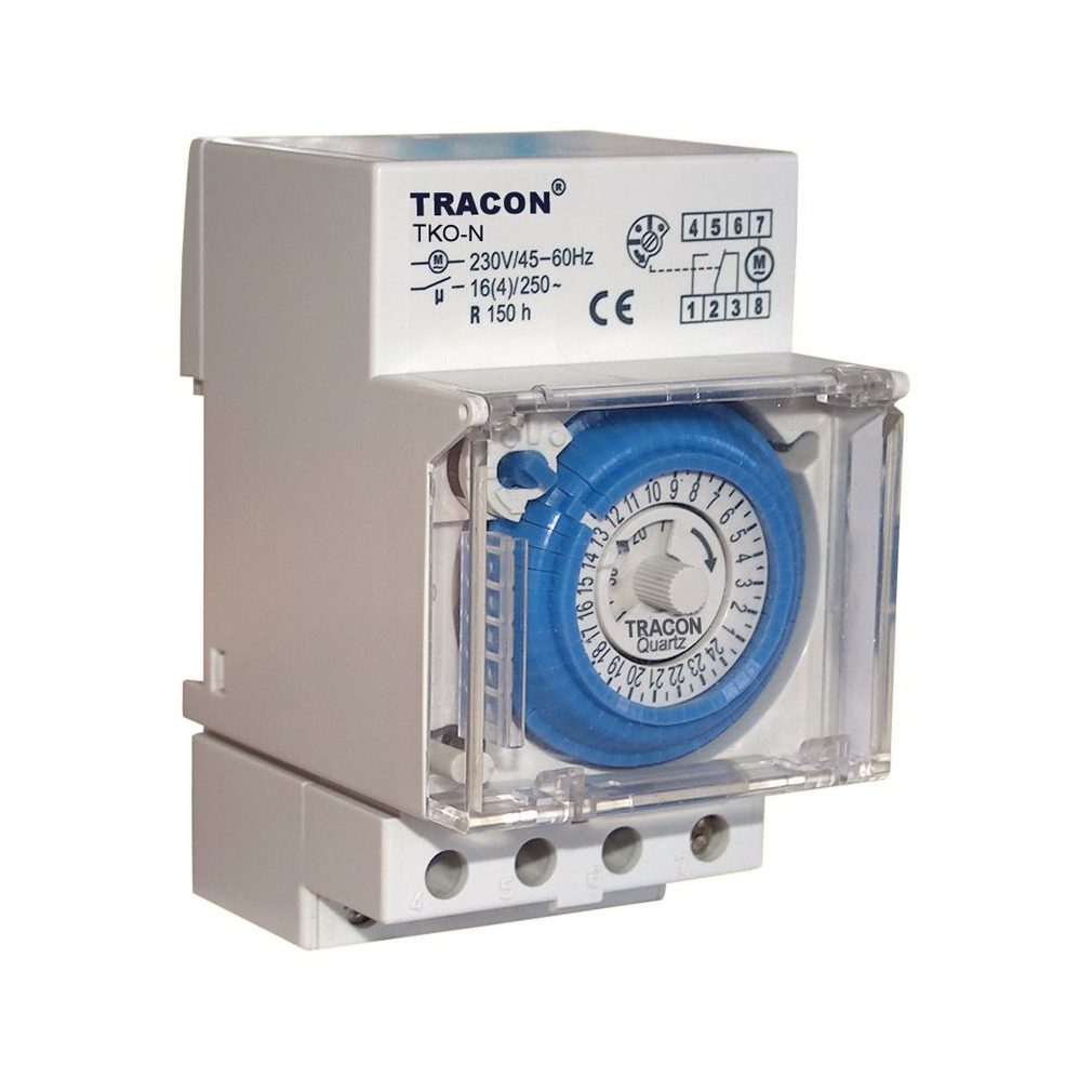 Tracon comutator programabil, zilnic, electromecanic 230V, 16(4) A TKO-N