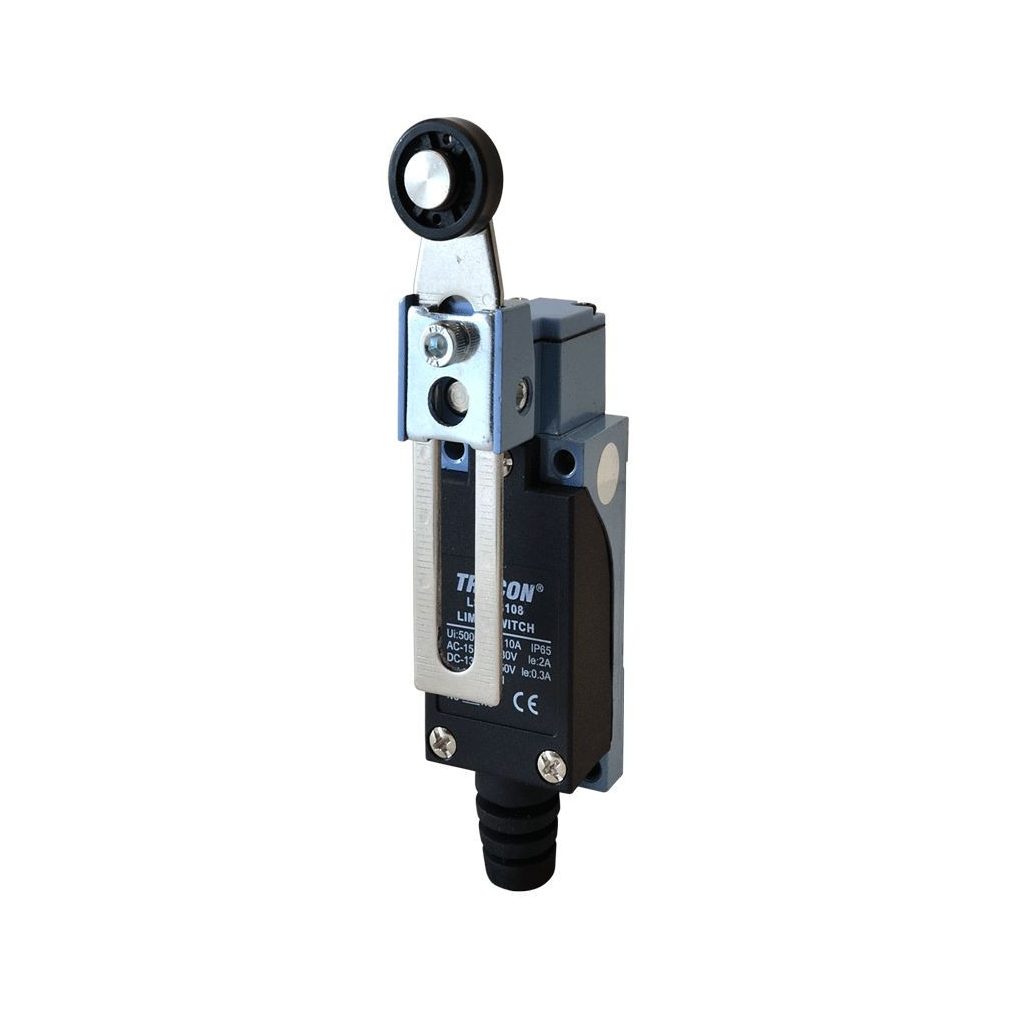 Tracon Interruptor de poziție, braț oscilant cu rolă 20-90 mm, comutator 2P 5A/250V IP65 LSME8108