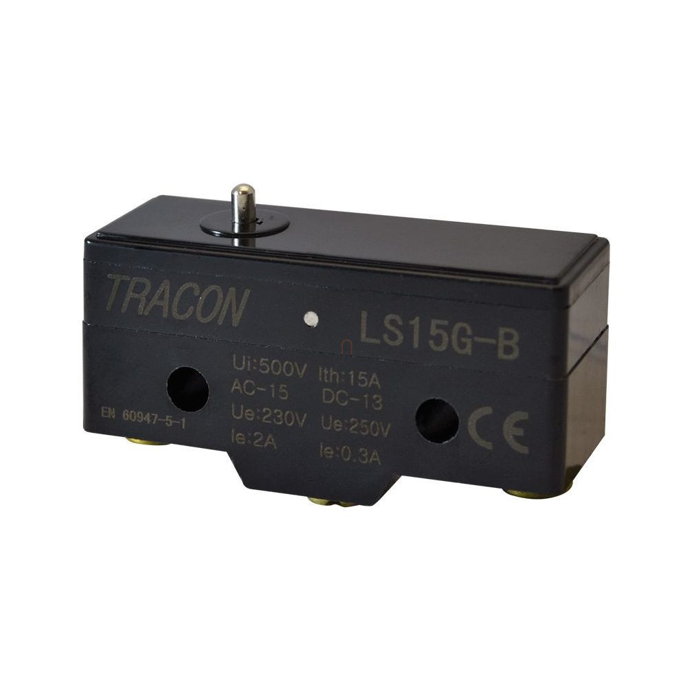 Tracon LS15G-B Interruptor de poziție, cu contracție 1×CO, 15A/250V AC, IP00