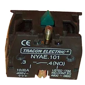   TRACON Element de contact de închidere pentru buton, 400 V/ 3 A NYAE101