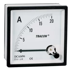   Ampermetru analogic de curent continuu pentru măsurare directă, 48x48 mm, DCAM48-20 Tracon