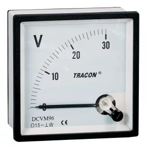   Voltmetru analogic pentru curent continuu 72x72 DCVM72-30 Tracon