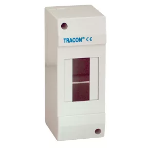   Distribuitor mic, montat pe perete, cu un singur rând, cu un modul, fără ușă, IP40, fără șină, EDFK-1/1AN Tracon