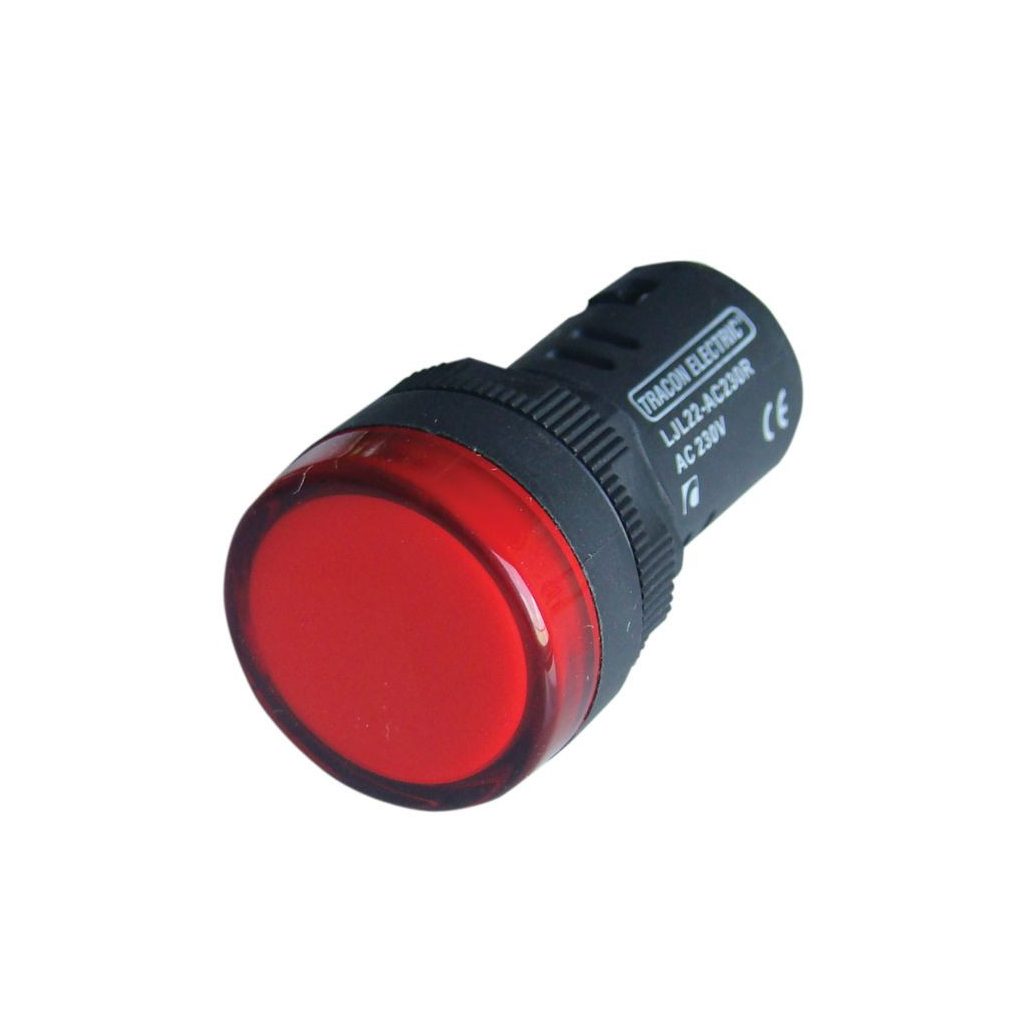 Tracon LED indicator, roșu 12V22mm LJL22-RA