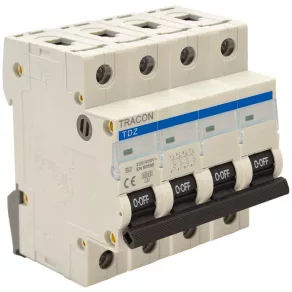 Disjunctor mic Tracon 4P C 40 A 6 kA (TDZ-4C-40)