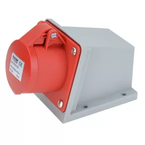   Conector industrial Tracon DAFR-163 4P 16A 400V IP44, fișă cu prindere TICS-114