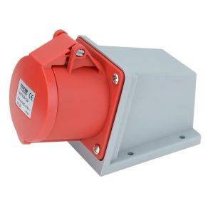   Conector industrial DAFR-323 4P 32A 400V IP44 cu mufă fixabilă TICS-124 Tracon