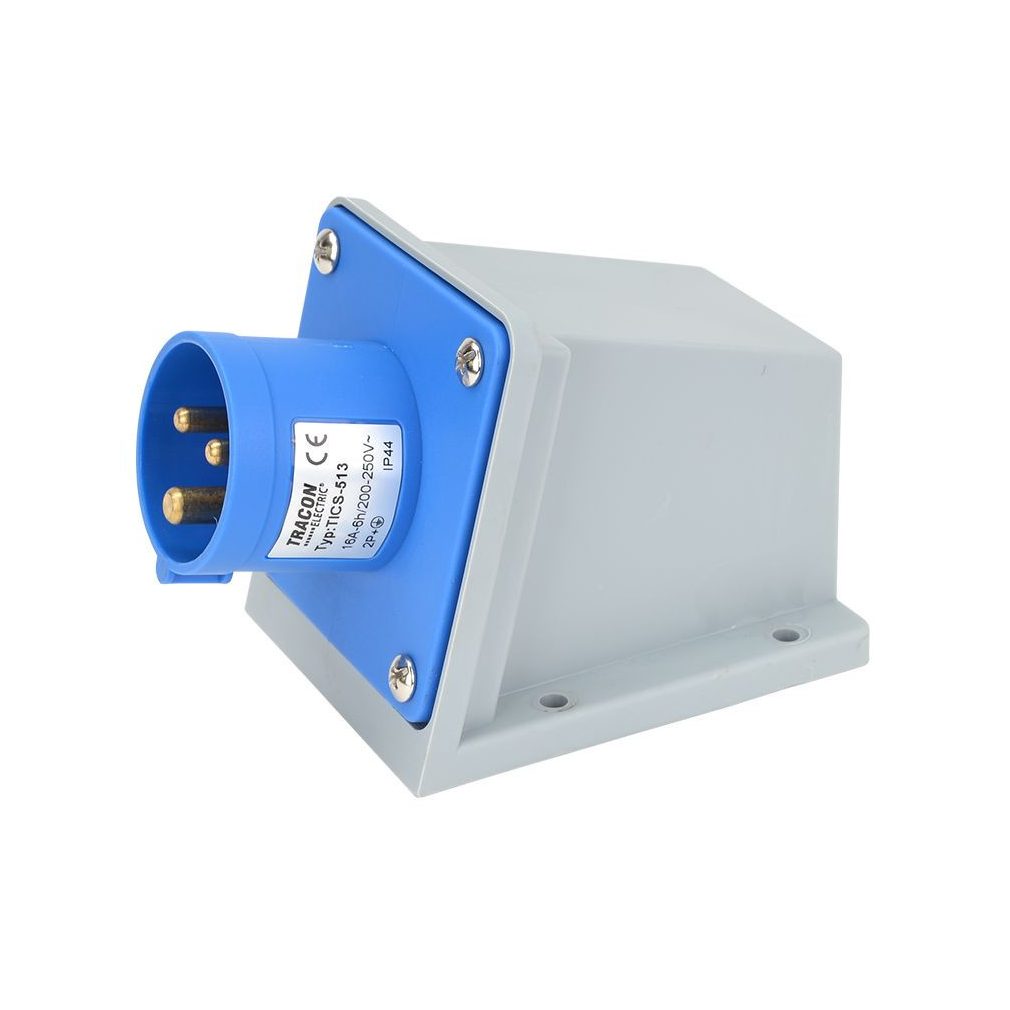 Conector industrial Tracon DFR-162 3P 16A 250V IP44 cu șuruburi de fixare TICS-513