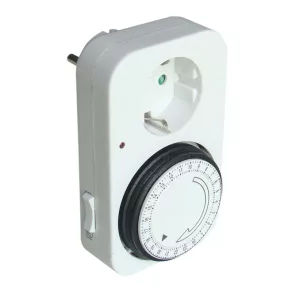   Temporizator mecanic Tracon, alb, zilnic, max. 3600 W, 16 A, IP20, TKO-DN