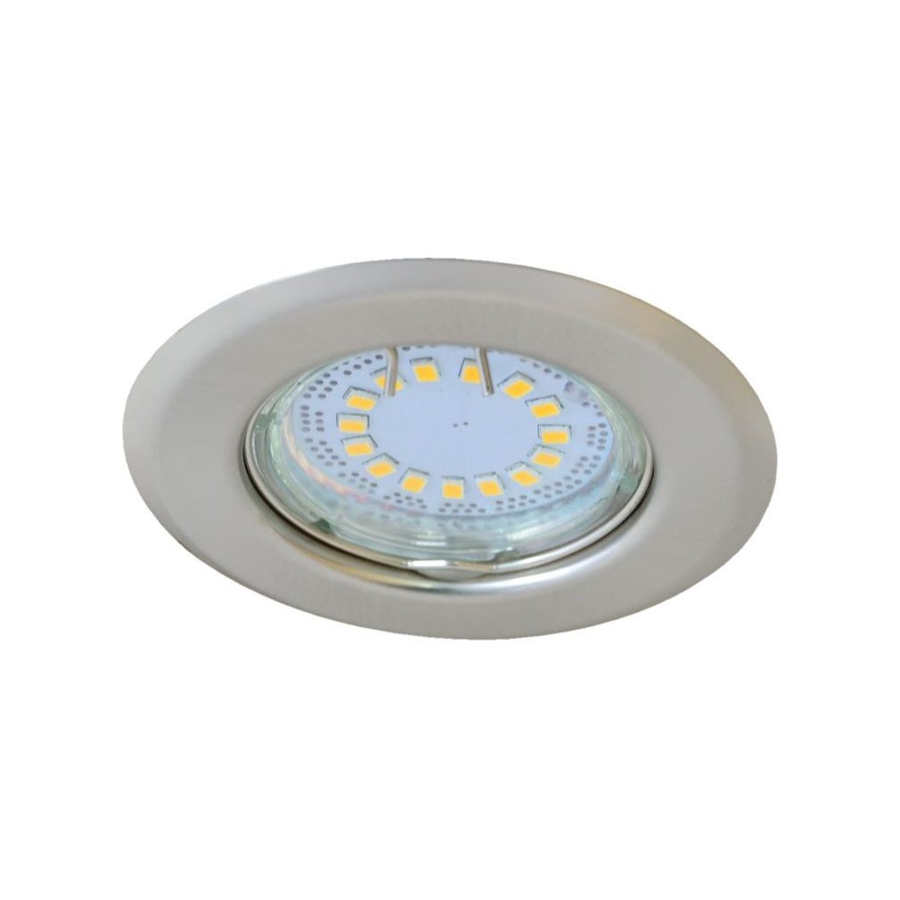 Corp de iluminat încastrabil pentru surse de lumină spot, crom mat max. 50 W, MR16, D = 82 mm - Tracon TLC-2MC