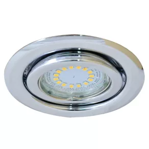   Corp de iluminat încastrat pentru spoturi, crom, max. 50 W, MR16, D = 97 mm, TLC-6C Tracon