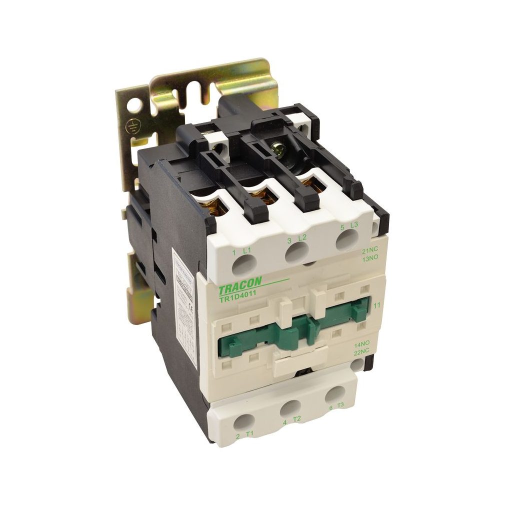 Contactor Tracon 660V, 50Hz, 65A, 30kW, 48V AC, 3×NO+(1×NO+1×NC) TR1D6511E7