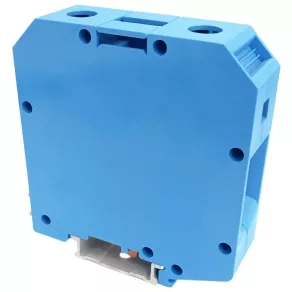   Conector industrial de serie cu conductor neutru, cu șurub, pentru șină, albastru TSKA50-K Tracon
