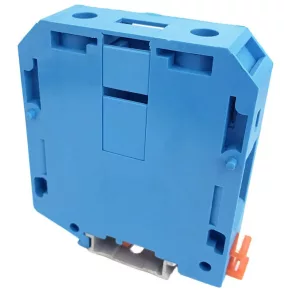   Clemă de legătură la zero, cu șurub, pentru șină, albastră, 25-95 mm², 1000 V c.a., 232 A, TSKA95-K Tracon