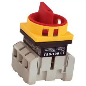   Întrerupător secțional de siguranță Tracon cu blocare, 100 A, 3 poli, 30 kW, 88 × 88 mm TSS-10/3
