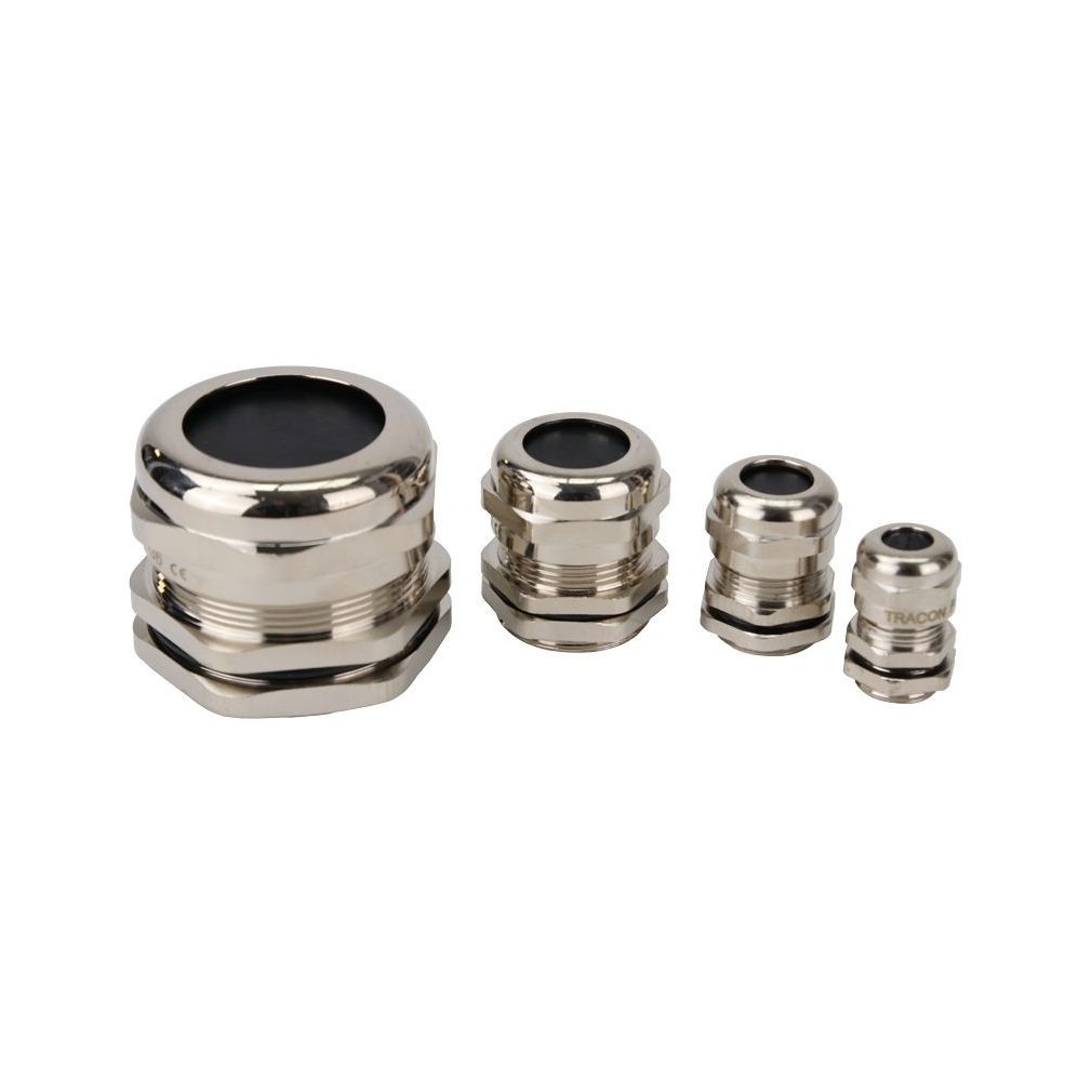 Tracon conector metalic PG 9 + mamă 5-8 mm IP66 PGF-9