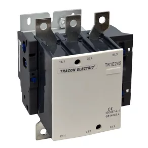   Contactor de mare intensitate Tracon 205 A, 110 kW, 230 V c.a., 3×NO+1×NO TR1E205