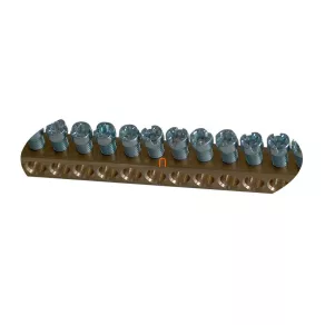 Șină de împământare 8x8 mm, 1 m, TNFS Tracon